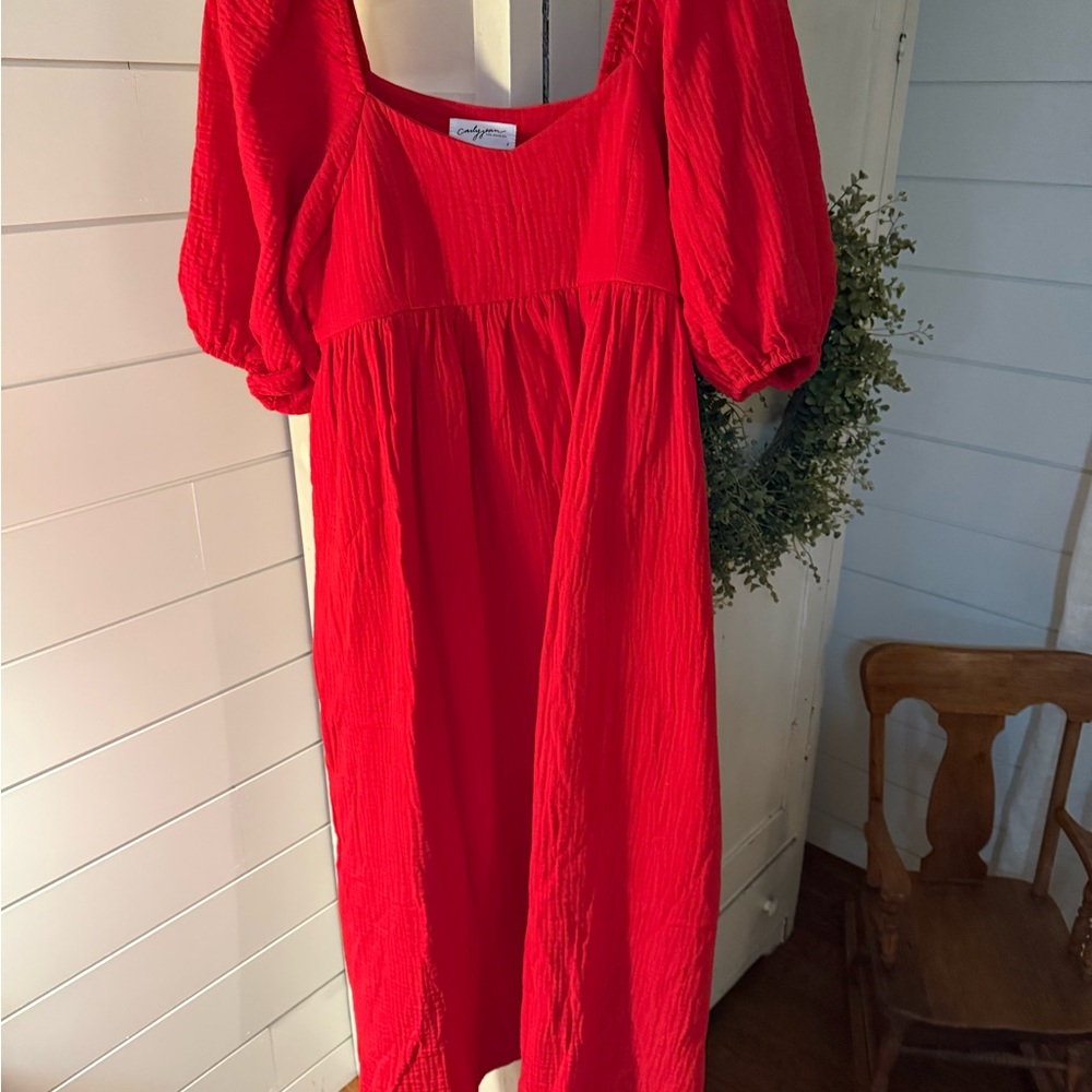 Carly Jean Los Angeles Red Dress Size Large Fits a 10-12